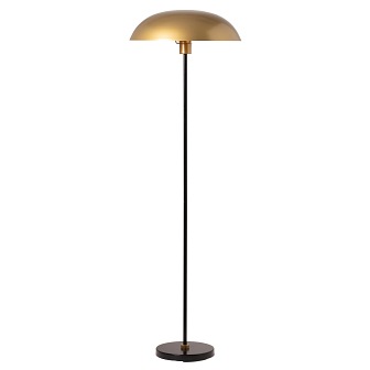 Lampa podłogowa Flynn art deco czarno-złota